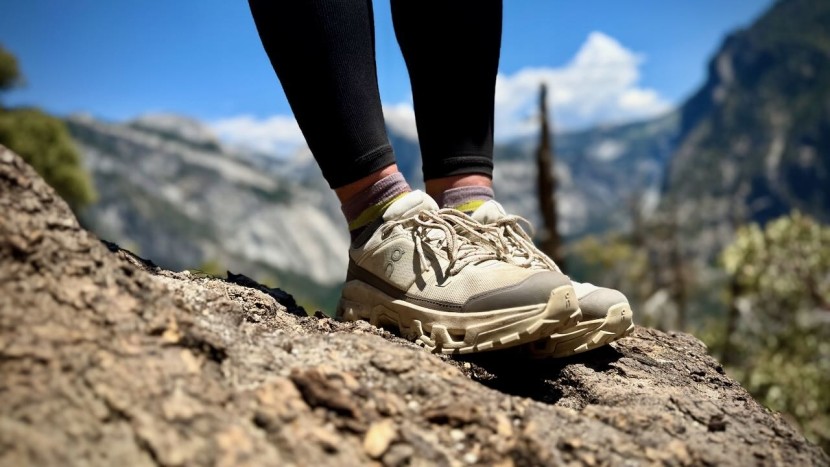 the on cloudrock waterproof low is our favorite hiking shoe design...