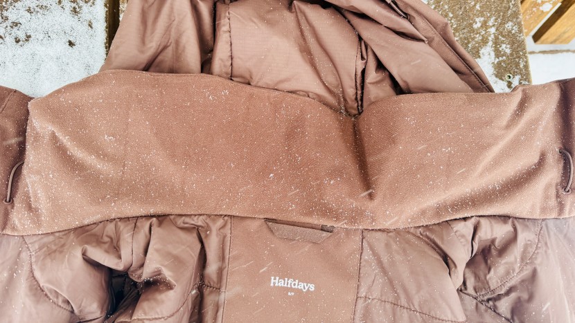 the wide fleece lining in the halfdays lawrence wraps around your...