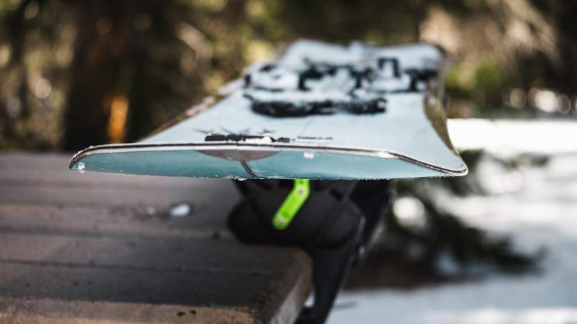 the 3d nose shape, small swallowtail, and tapered profile of the...