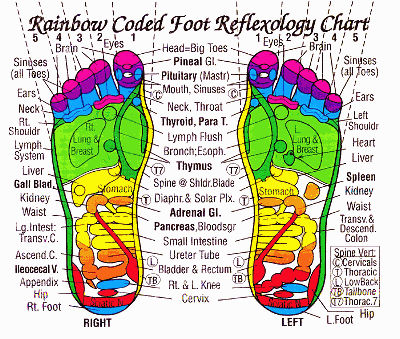 Reflexology Chart For Plantar Fasciitis